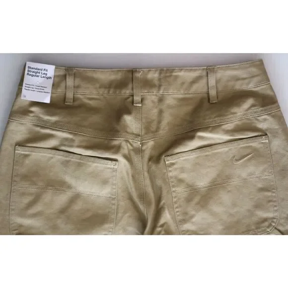 Nike HJ8478-297 Men's Sz 32 Taupe Standard Fit Sashiko Carpenter Pants